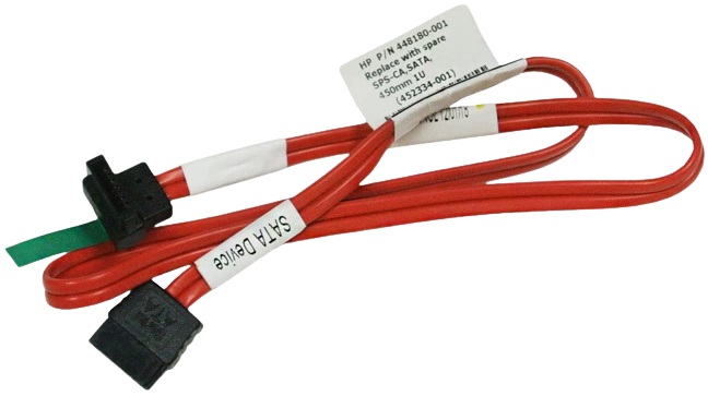 448180-001 HP 0.45m SATA Straight to Angled Cable